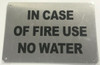 NO WATER HPD SIGN 