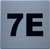 Signage Apartment number 7E