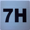 Signage Apartment number 7H