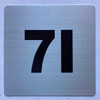 Apartment number 7I signage