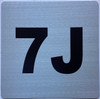 Signage Apartment number 7J