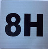 Signage Apartment number 8H