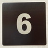 Apartment number 6 signage