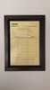 Compliance  Elevator Inspection Certificate Frame  Black ( Heavy Duty - Aluminum) (Certificate Frames ) sign