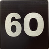 Apartment number 6O signage