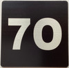Apartment number 7O sign