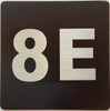 Sign Apartment number 8E