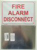 FIRE ALARM DISCONNECT  BUILDING SIGN
