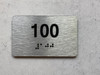 apt number sign silver 100