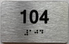 ada apartment number sign silver