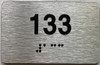 ada apartment number sign silver