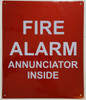 BUILDING SIGNAGE FIRE ALARM ANNUNCIATOR INSIDE