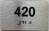 apartment number 420 sign