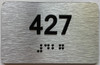 apartment number 427 sign