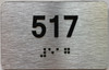 ada apartment number sign silver