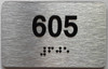 ada apartment number sign silver