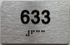 apartment number 633 sign