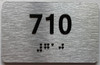 apt number sign silver 710