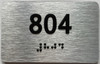 ada apartment number sign silver