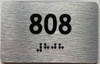 apartment number 808 sign