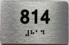 apartment number 814 sign