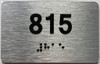 apartment number 815 sign