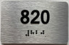 apartment number 820 sign