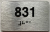 apartment number 831 sign