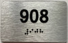 apartment number 908 sign