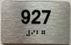 ada apartment number sign silver