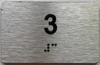 ada apartment number sign silver