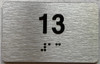 ada apartment number sign silver