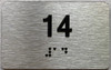 ada apartment number sign silver