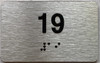 ada apartment number sign silver