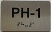 apartment number PH-1 sign
