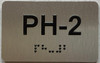 apt number sign silver PH-2