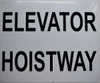 ELEVATOR HOISTWAY - WHITE BACKGROUND