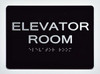 Braille sign ELEVATOR ROOM SIGN - The Sensation line -Tactile Signs