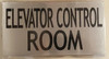 ELEVATOR CONTROL ROOM   BRUSHED ALUMINUM (ALUMINUM S )