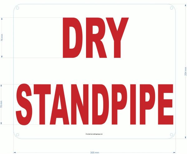 DRY STANDPIPE SIGN
