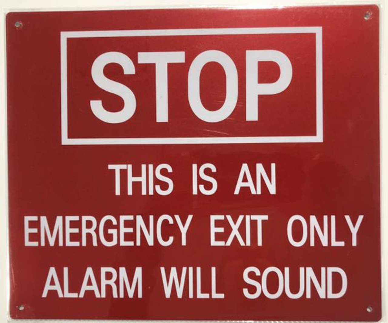stop-this-is-an-emergency-exit-only-alarm-will-sound-sign-reflective-aluminum-signs-10x12 for Emergency Exit Only Sign Free Printable STOP THIS IS AN EMERGENCY EXIT ONLY ALARM WILL SOUND SIGN- REFLECTIVE !!! (ALUMINUM SIGNS 10x12) for Emergency Exit Only Sign Free Printable