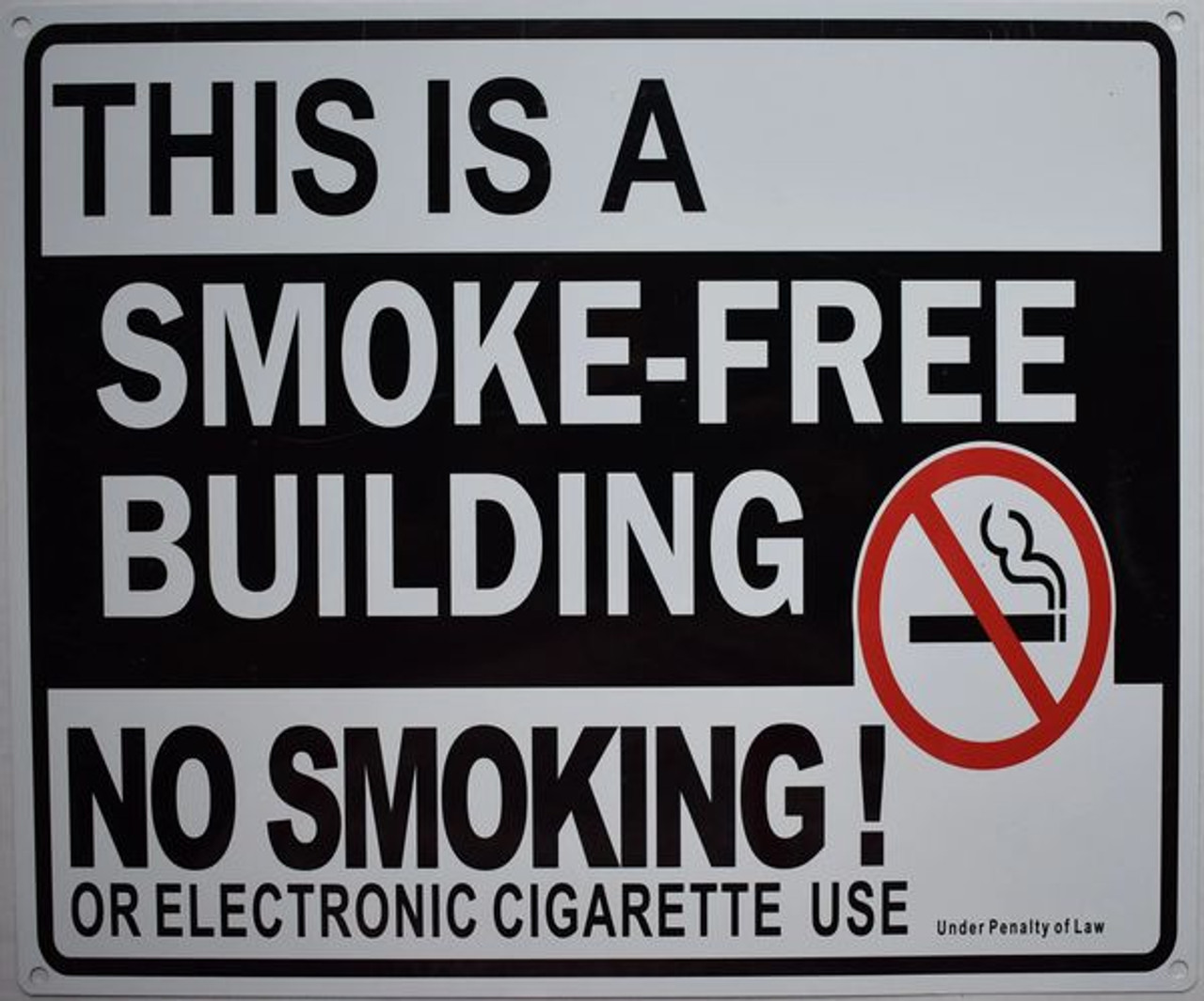 this-is-a-smoke-free-building-no-smoking-or-electronic-cigarette-use-under-penalty-of-law-sign for Free Printable No Smoking Signs To Print THIS IS A SMOKE FREE BUILDING NO SMOKING OR ELECTRONIC CIGARETTE USE UNDER PENALTY OF LAW Sign for Free Printable No Smoking Signs To Print