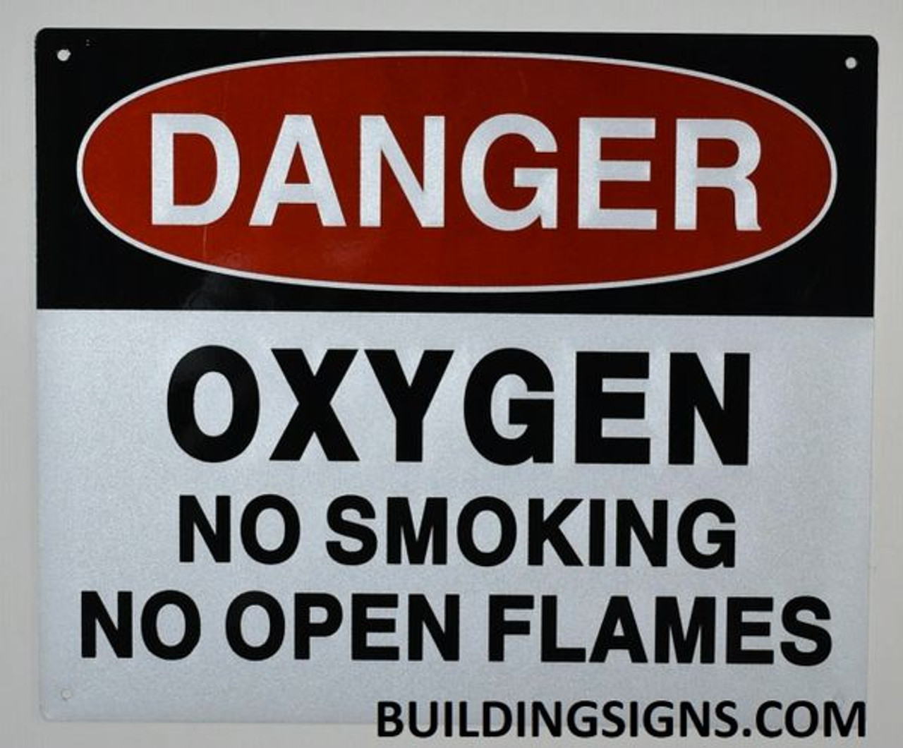 DANGER OXYGEN NO SMOKING NO OPEN FLAMES Sign danger-oxygen-no-smoking-no-open-flames-sign