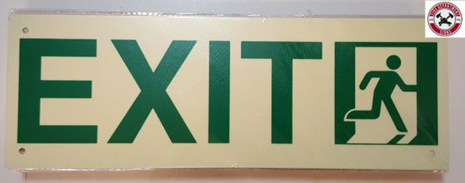 Photoluminescent "EXIT" Sign (Aluminium, heavy duty/ EGRESS DIRECTION Sign