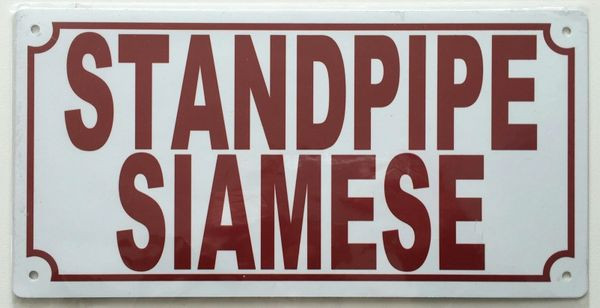 STANDPIPE SIAMESE SIGN