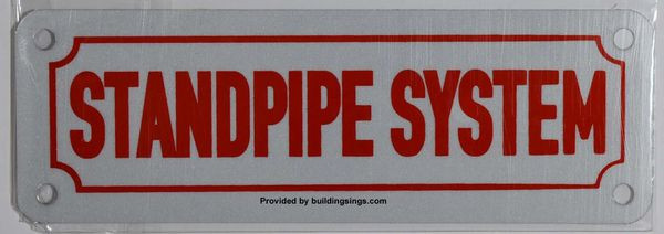 STANDPIPE SYSTEM SIGN