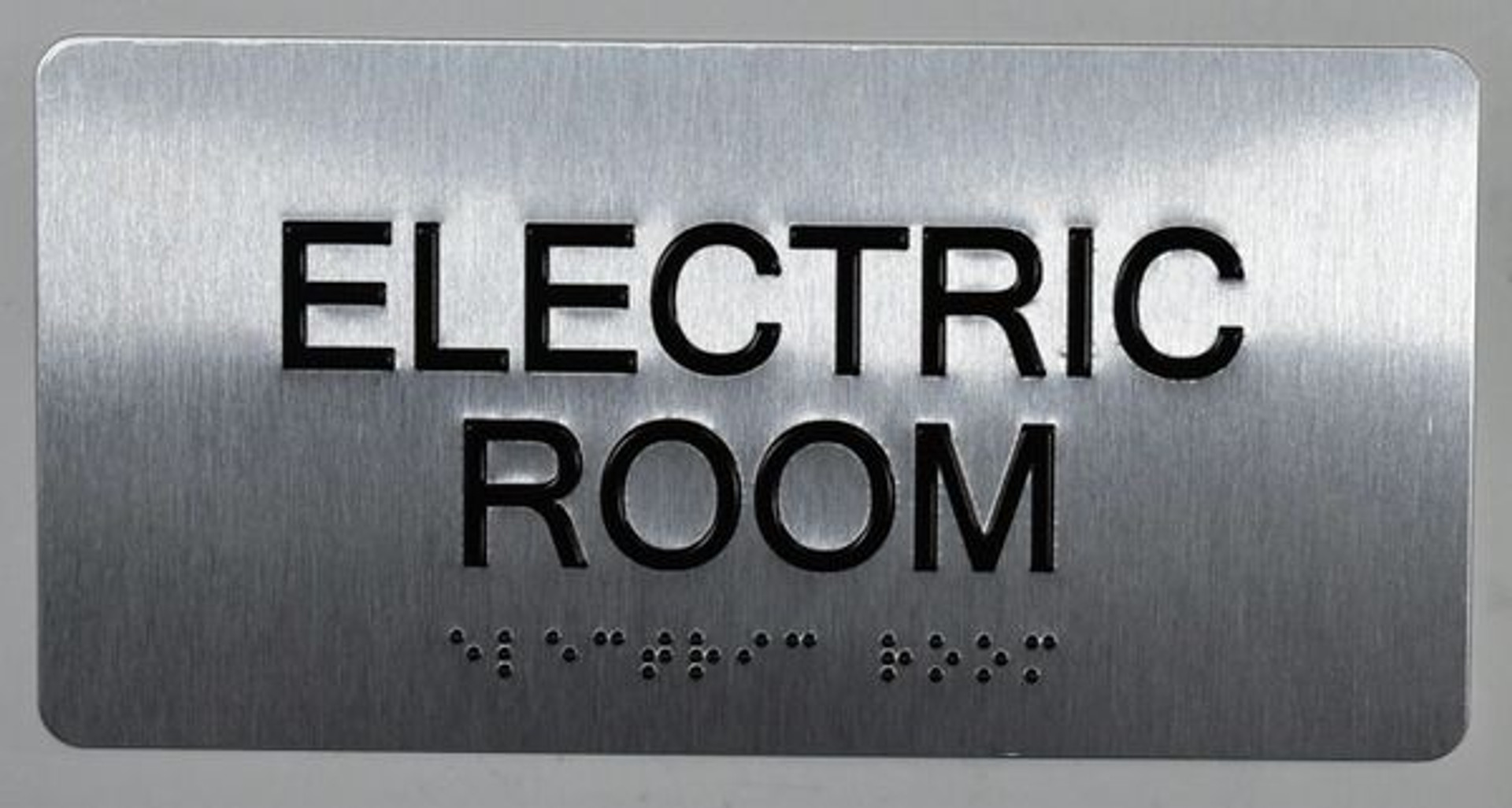 Electric Room Tactile Touch Braille Sign The Sensation Line Tactile Signs 4974