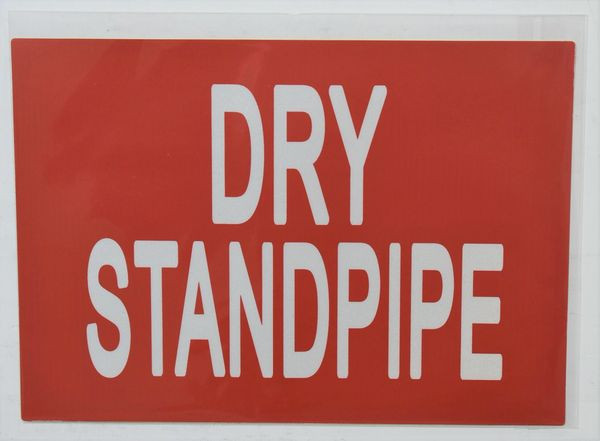 DRY STANDPIPE Sign (STICKER )