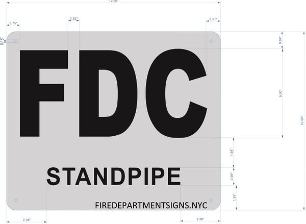FDC STANDPIPE SIGN