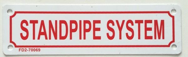 STANDPIPE SYSTEM Sign